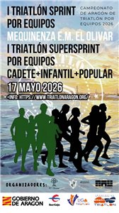 I TRIATLÓN SUPERSPRINT POR EQUIPOS CD/INF DE MEQUINENZA E.M. EL OLIVAR